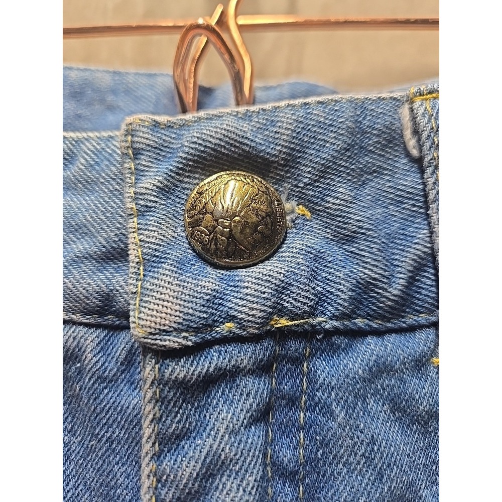 Vintage Cache Womens High Rise Straight Leg Lace‎ Buttom Accent Denim Jeans Rare - Picture 3 of 11